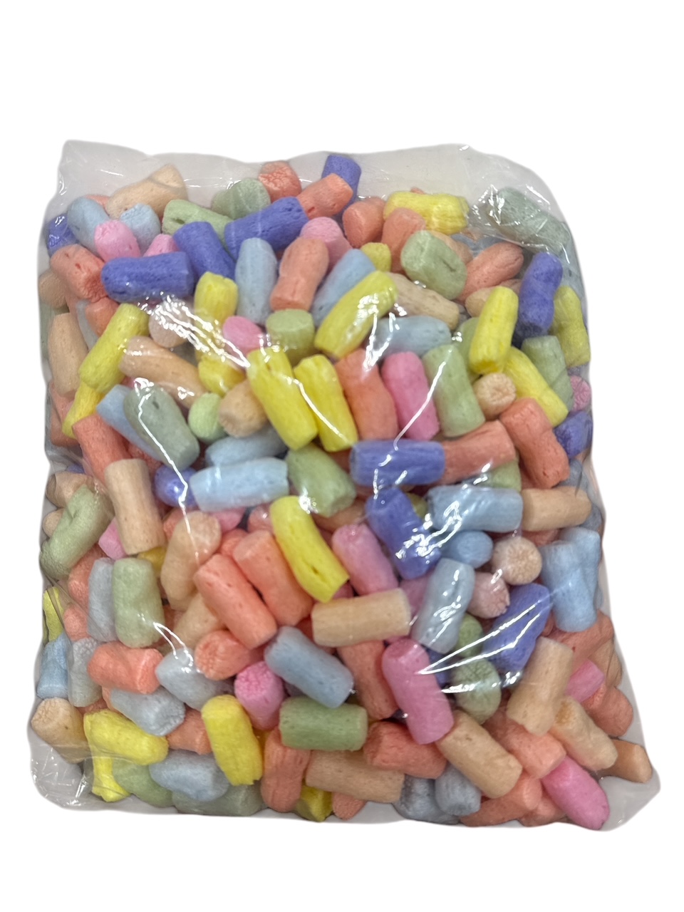 FunPak Rainbow Noodles Packing Peanuts Mini Pack Plant Based Biodegradable Compostable  0.6 cu ft Bag