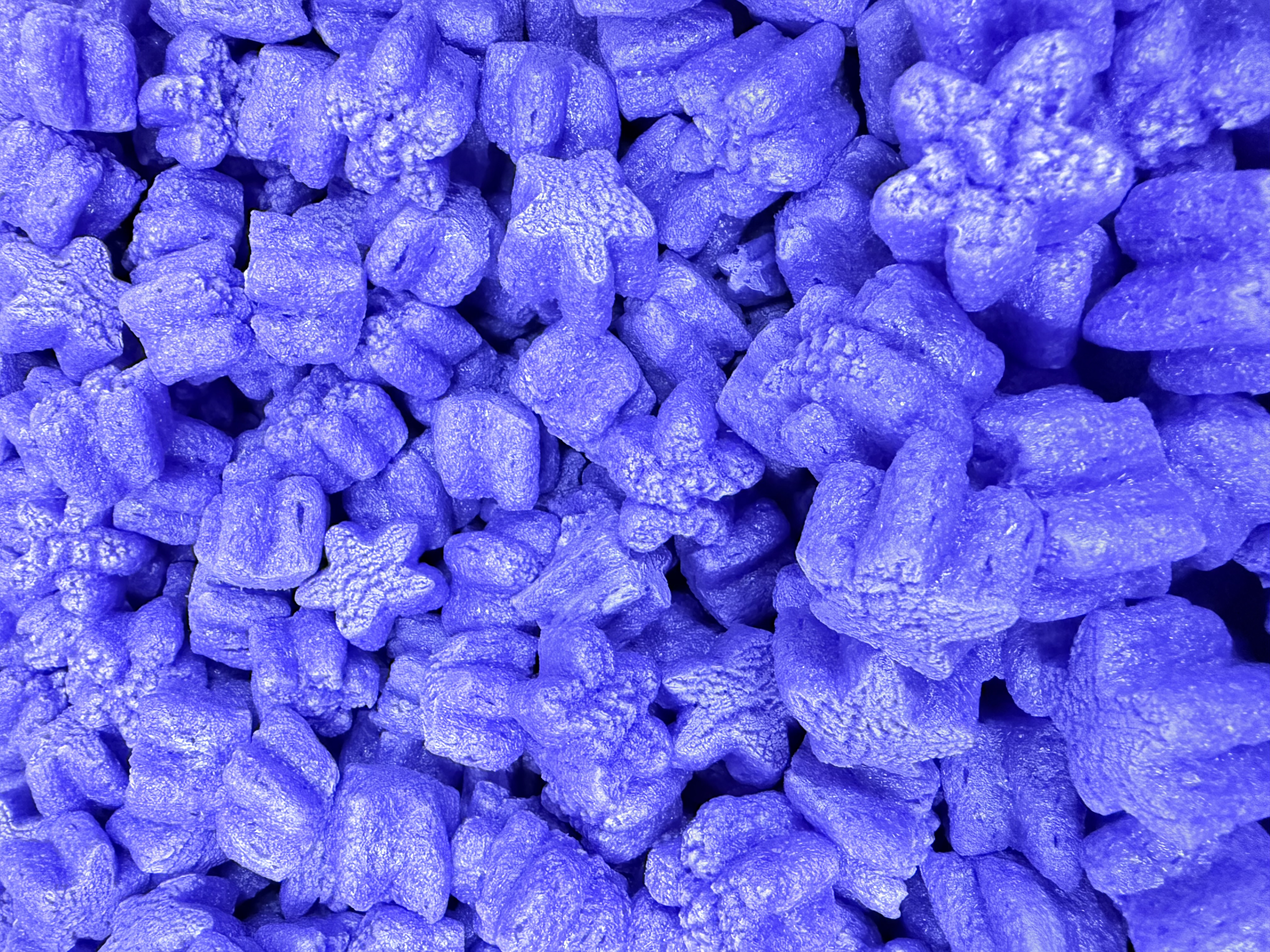 FunPak Purple Stars Packing Peanuts  Plant Based Biodegradable Compostable 1.5  cu ft Bag