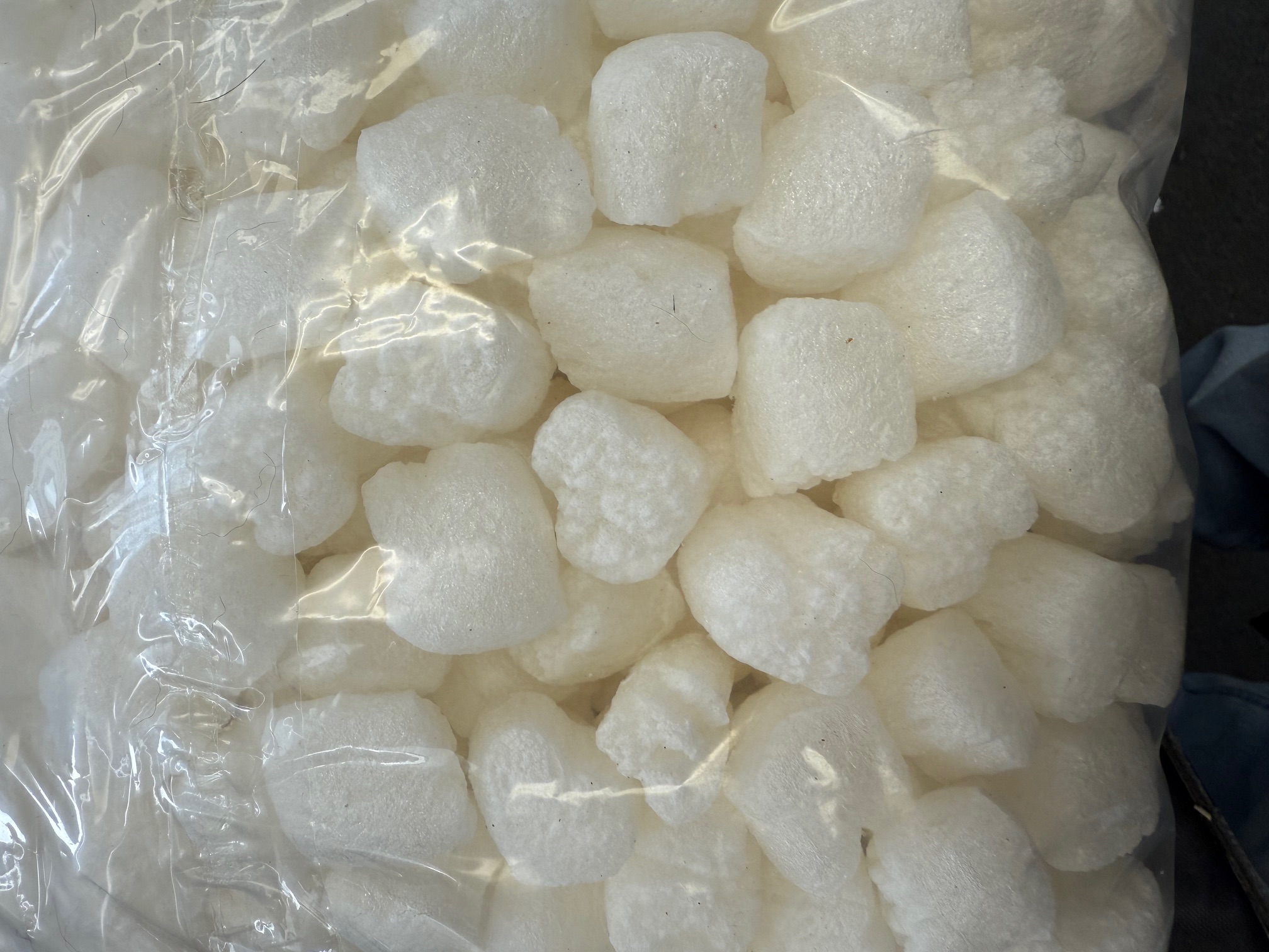 FunPak White Hearts Packing Peanuts  Plant Based Biodegradable Compostable 1.5  cu ft Bag