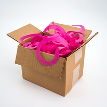 30 1/8" Paper Spiral Cushion Fill -Hot Pink
