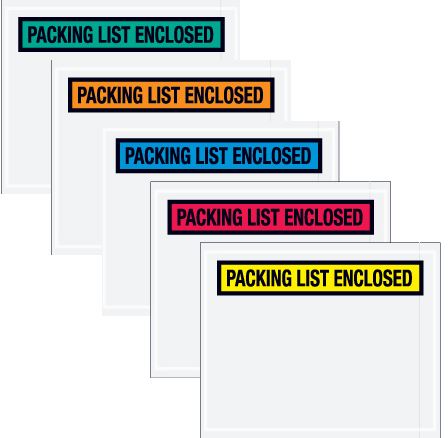 7 x 6" "Packing List Enclosed" Envelopes