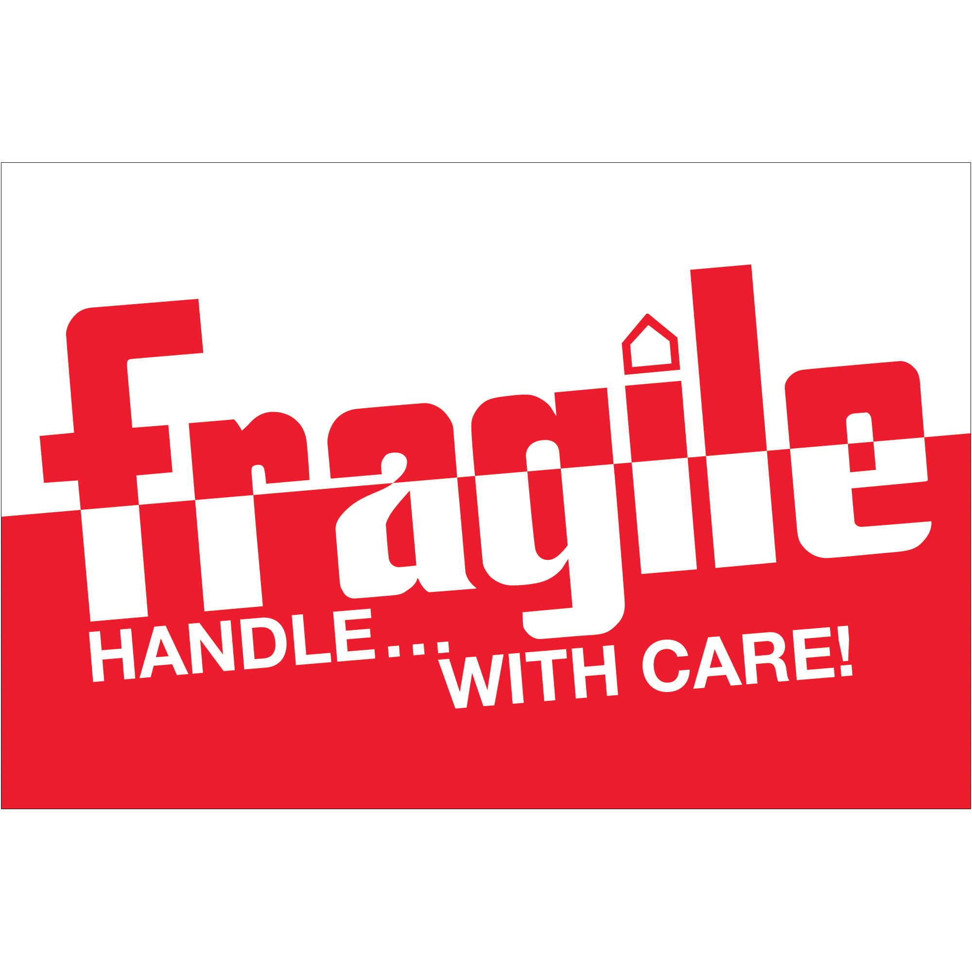 2" x 3" - "Fragile - Handle With Care" Labels