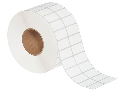 1 1/4 x 1"  White Desktop Direct 2 UP Thermal Labels-2,620 Labels per Roll