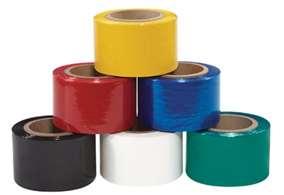 5" x 80 Gauge x 1000' Bundling Stretch Film-Colored