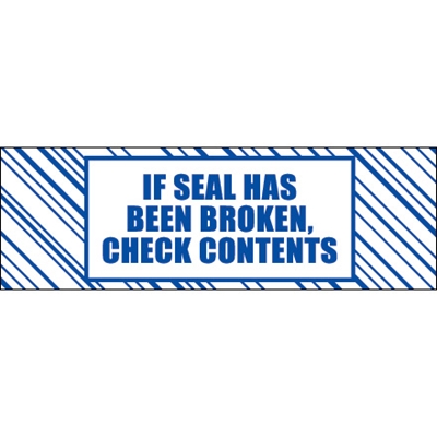 3" x 110 yds. 2.5 mil - "If Seal Has Been..." Tape Logic® Security Tape