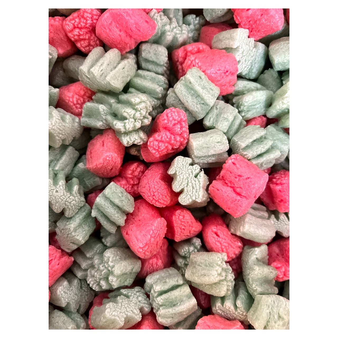 FunPak Christmas Love Packing Peanuts  Plant Based Biodegradable Compostable 1.5  cu ft Bag