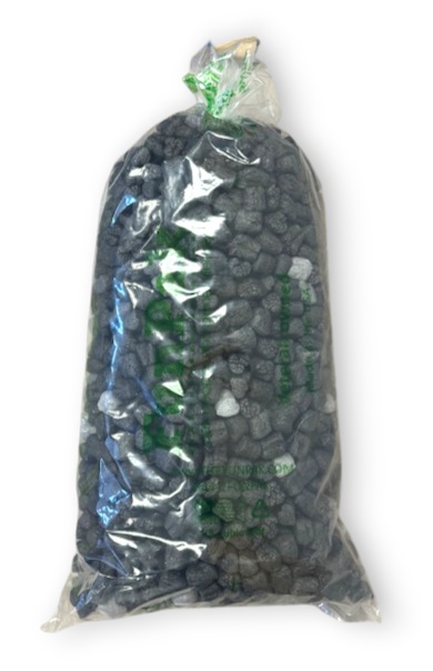FunPak Black Hearts Packing Peanuts  Plant Based Biodegradable Compostable 1.5  cu ft Bag