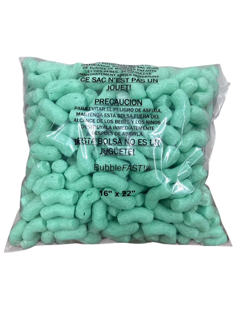 FunPak Green Noodles Packing Peanuts Mini Pack Plant Based Biodegradable Compostable  0.6 cu ft Bag