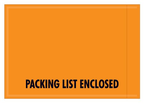 4 1/2 x 6" - "Packing List Enclosed" Envelopes
