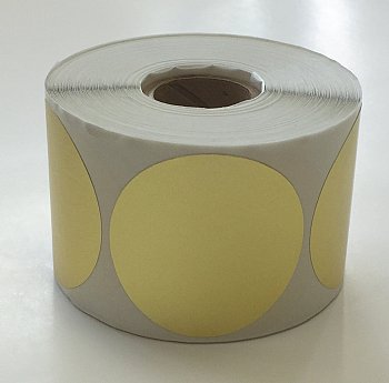 500 2" Gold Foil Round Labels
