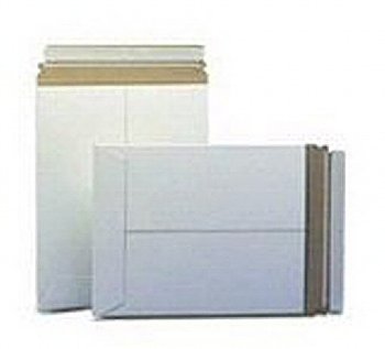 5-1/8" x 5-1/8" White SS No Bend Mailers