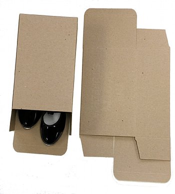 Small Generic Brown Shoe Boxes (9" x 5.5" x 3.5")