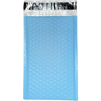 #00 Poly Bubble Mailers-LtBlue